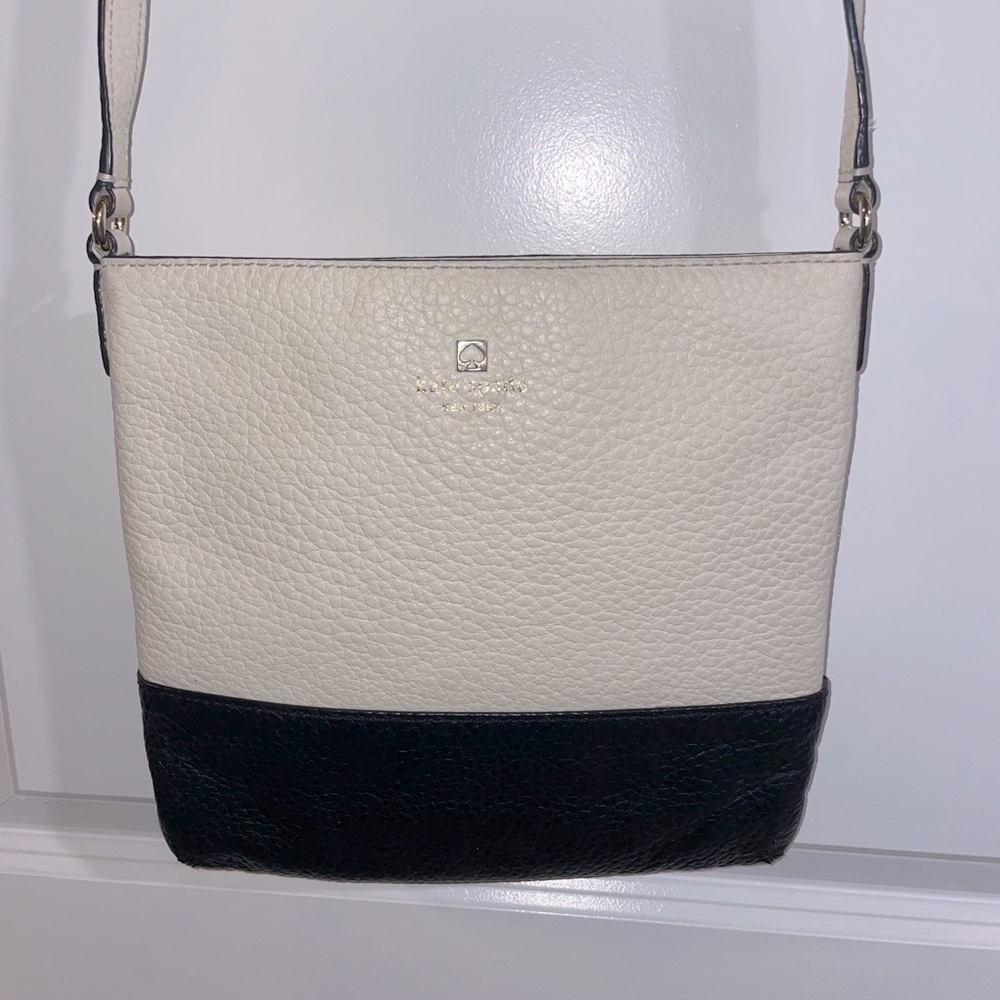 Kate Spade purse black and white colorblock
